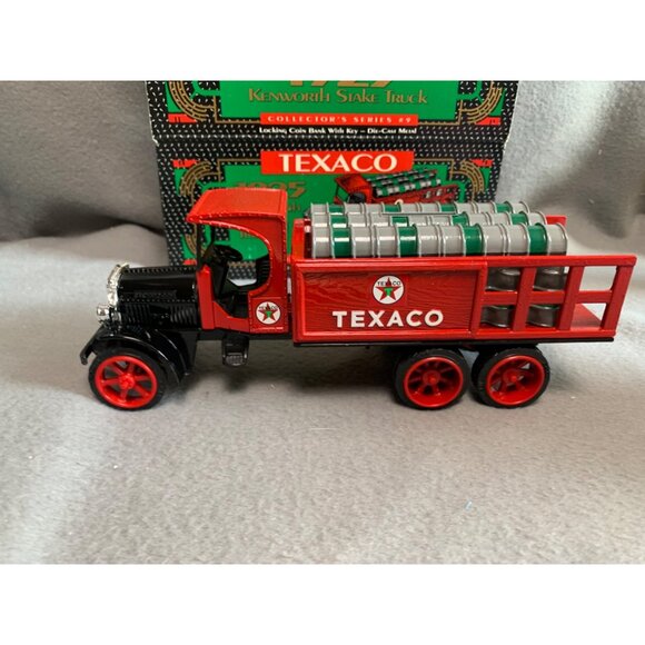 Texaco 1925 Kenworth Stake Truck Barrels Die-Cast Metal Coin Bank Collectors Ser - Picture 5 of 13